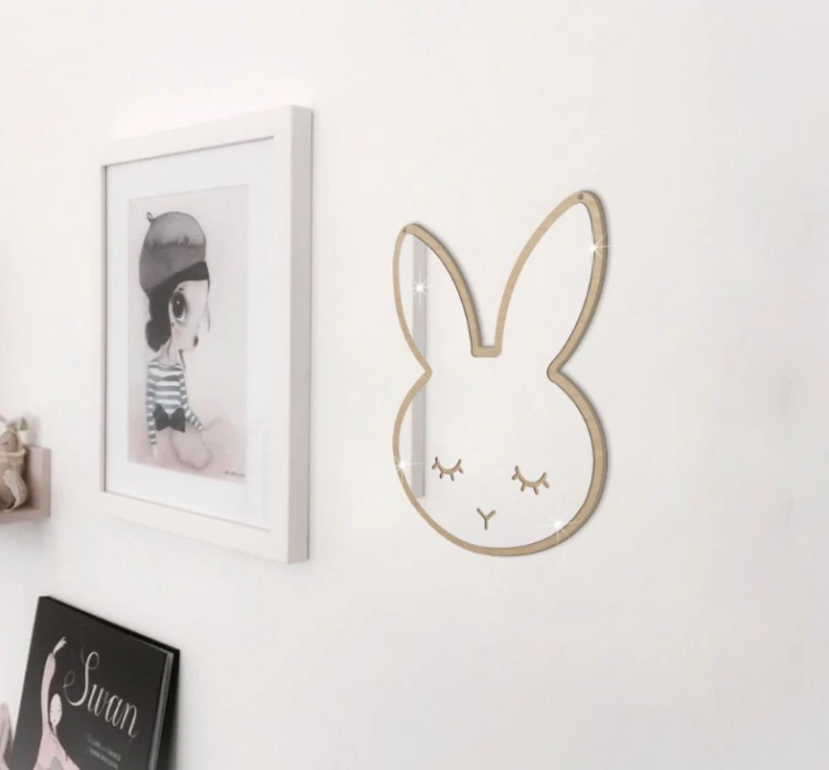 uroczy-prezent-lusterko-drewniane-kroliczek-dla-dzieci-na-swieta-i-urodziny