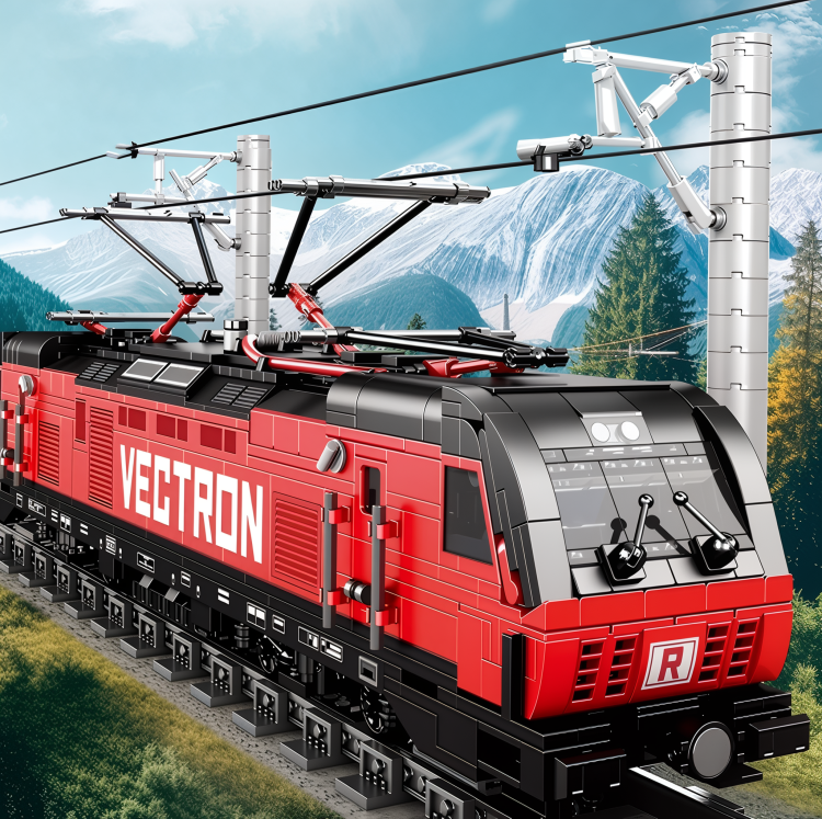 klocki pociąg z torami, kolejka dla dzieci do zbudowania, zestaw klocków z torami