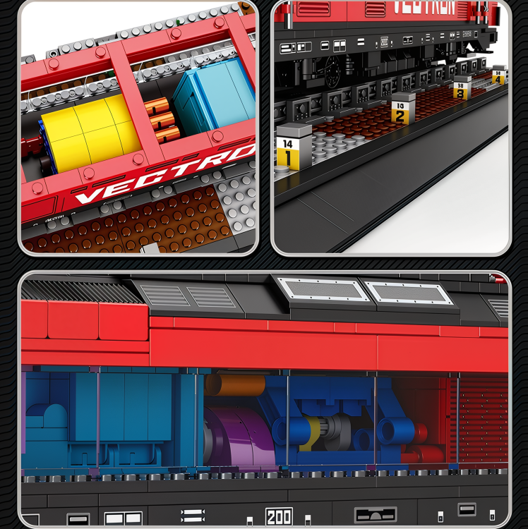 klocki pociąg z torami, kolejka dla dzieci do zbudowania, zestaw klocków z torami