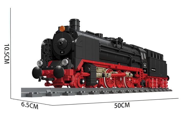klocki lokomotywa dla dzieci, pociąg z klocków, zabawka kolejka do składania