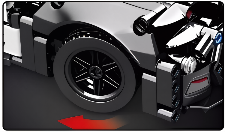 klocki policyjne, radiowóz z klocków, zabawka policja dla dzieci